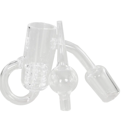 Black Leaf Loop Banger with Insert and Carb Cap