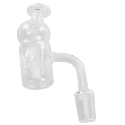Oil Black Leaf Quartz Banger Carb Cap + Dish