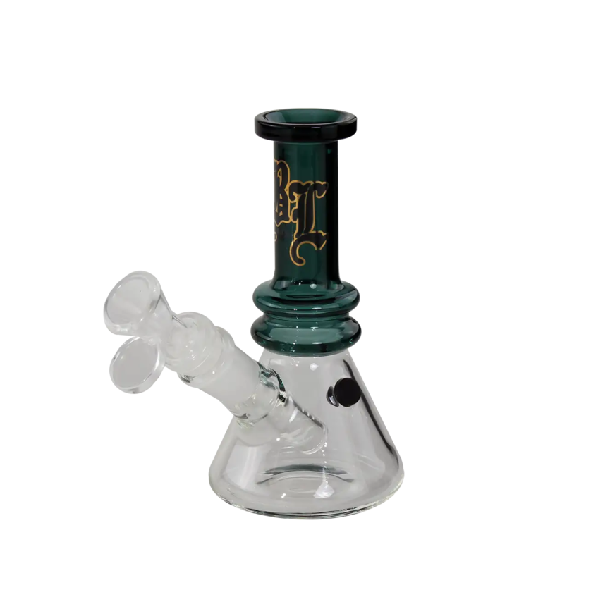Black Leaf Mini-Bubbler with Chillum Plug System