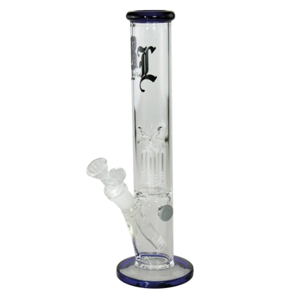 Black Leaf Ice Pipe 4-Arm Percolator blue