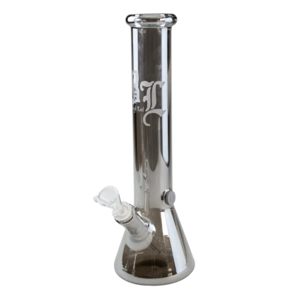 Black Leaf BL NEVERLAND Flask Bong Metallic Effect grey