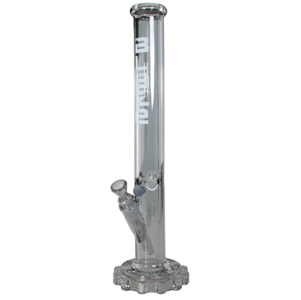 Blaze Glass BLAZE GEAR Ice Bong with Metalliceffekt grey