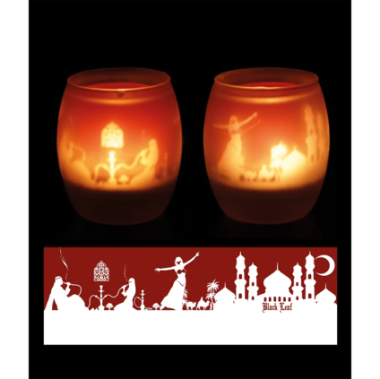Black Leaf Tealight Oriental