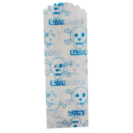 Little Bags made of Parchment Paper USA SKULL