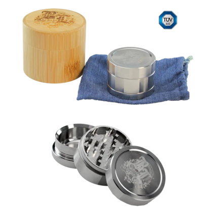 Black Leaf BL Stainless Steel Deluxe Grinder 3-part