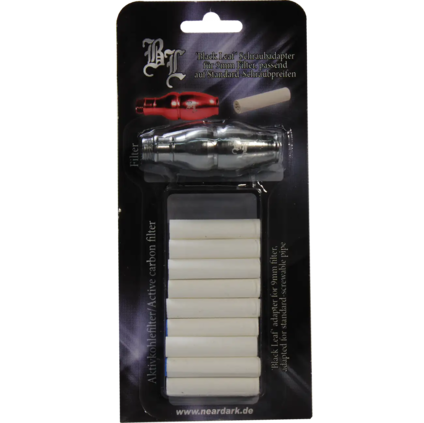 Black Leaf Filter Adapter silber