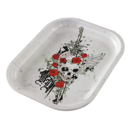 Black Leaf SKULL+ROSES bandeja para liar