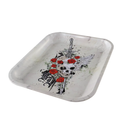 Black Leaf SKULL+ROSES bandeja para liar