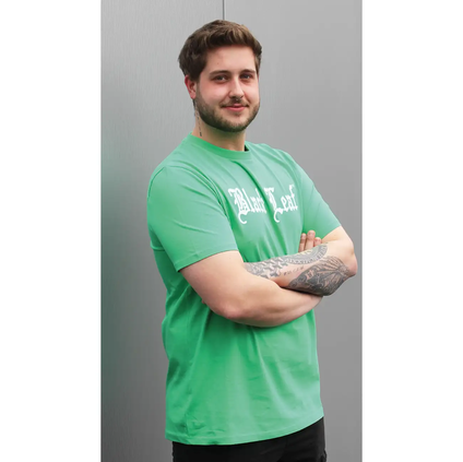 BLACK LEAF Camiseta con Logotipo Spring Green