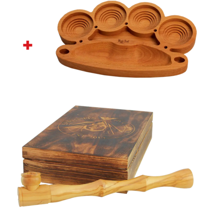 Calumet Deluxepipe Olive Purpfeife XL mit Tray