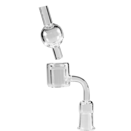 Glass Banger Set clear Grinding with Carb Cap