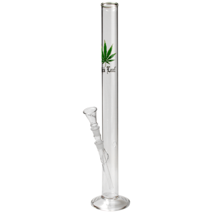 Black Leaf Glass Bong LEAF
