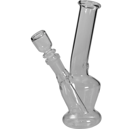 Black Leaf Glass Bong