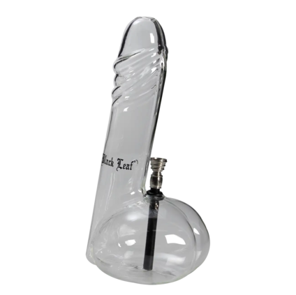 Black Leaf Glass Bong big Willy