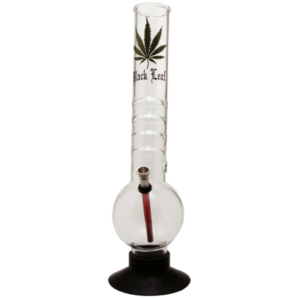 Glass Bong Black Leaf