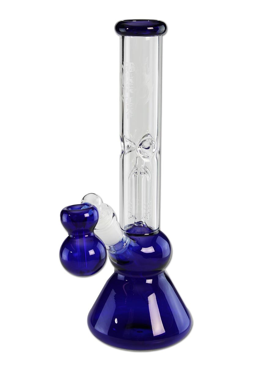 Black Leaf Fly bong hielo percolador 4 brazos