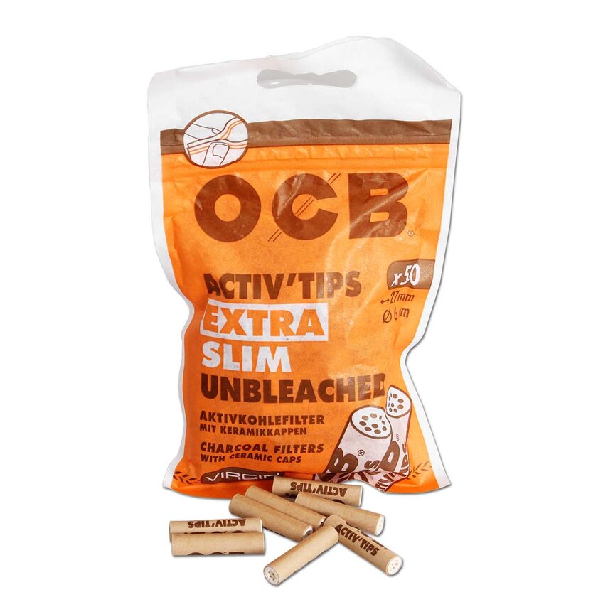 OCB ACTIVTIPS Aktivkohlefilter Extra Slim ungeb.