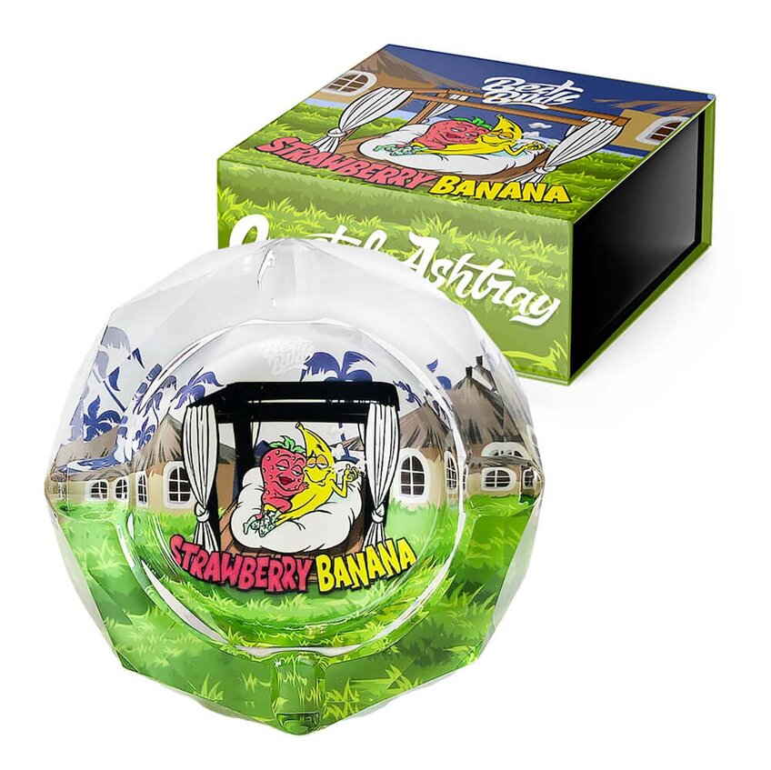 Best Buds Crystal Ashtray STRAWBERRY BANANA