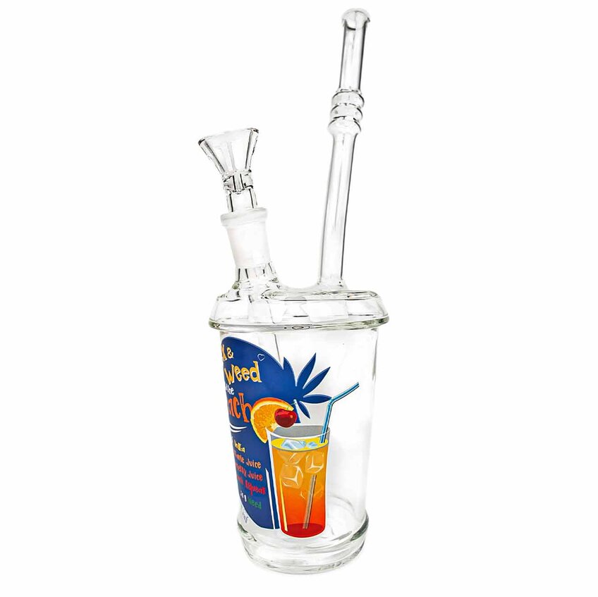Black Leaf Bong Copa de Cristal SEX + WEED