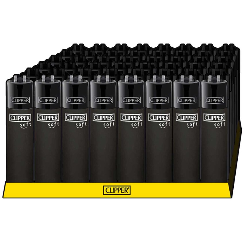 CLIPPER Mecheros SOFT TOUCH ALL BLACK