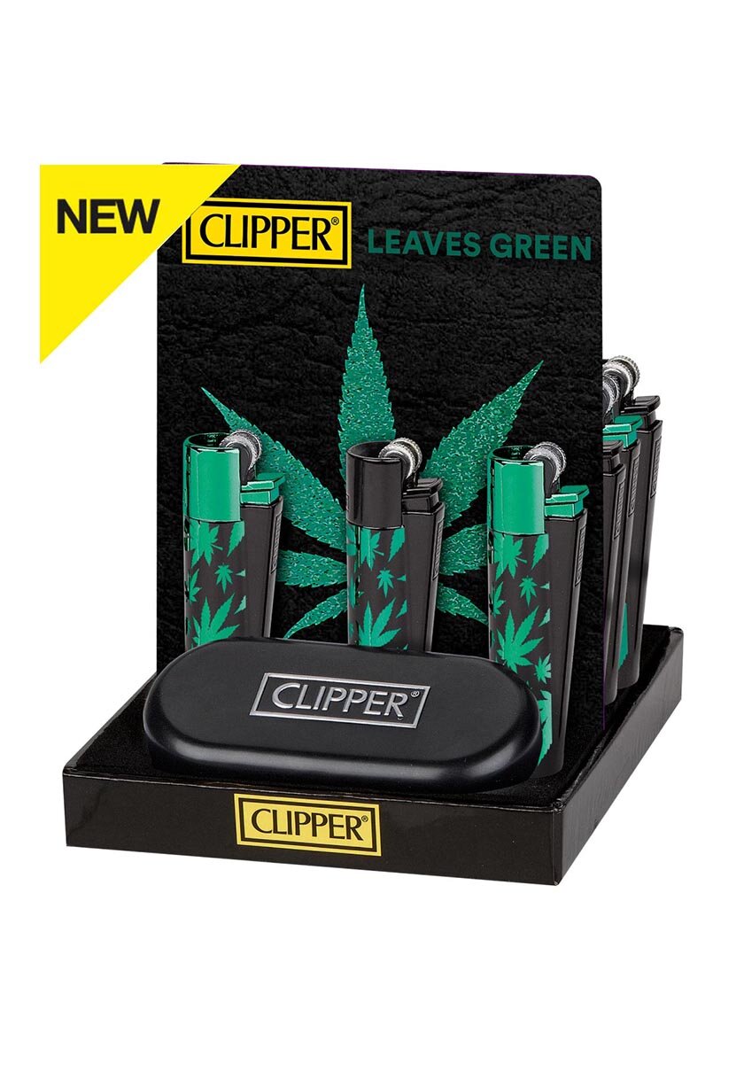 'metal by CLIPPER' Encendedores 'Green Leaves'