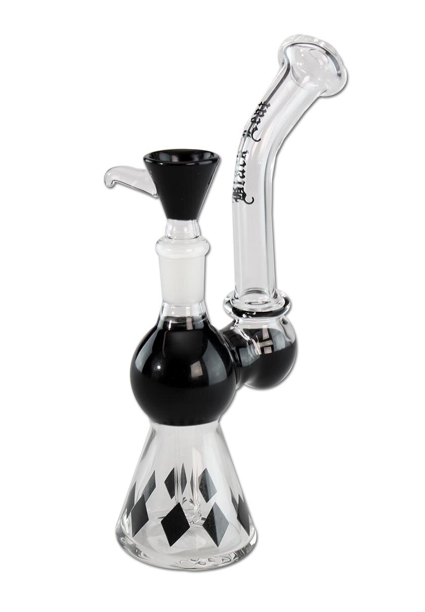'Black Leaf' Pipa de Cristal Difusor con Rombo