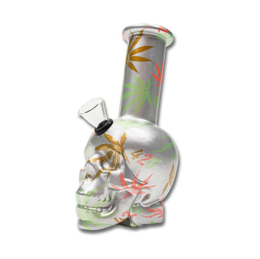 Mini Bong de Cristal SKULL #2 glow