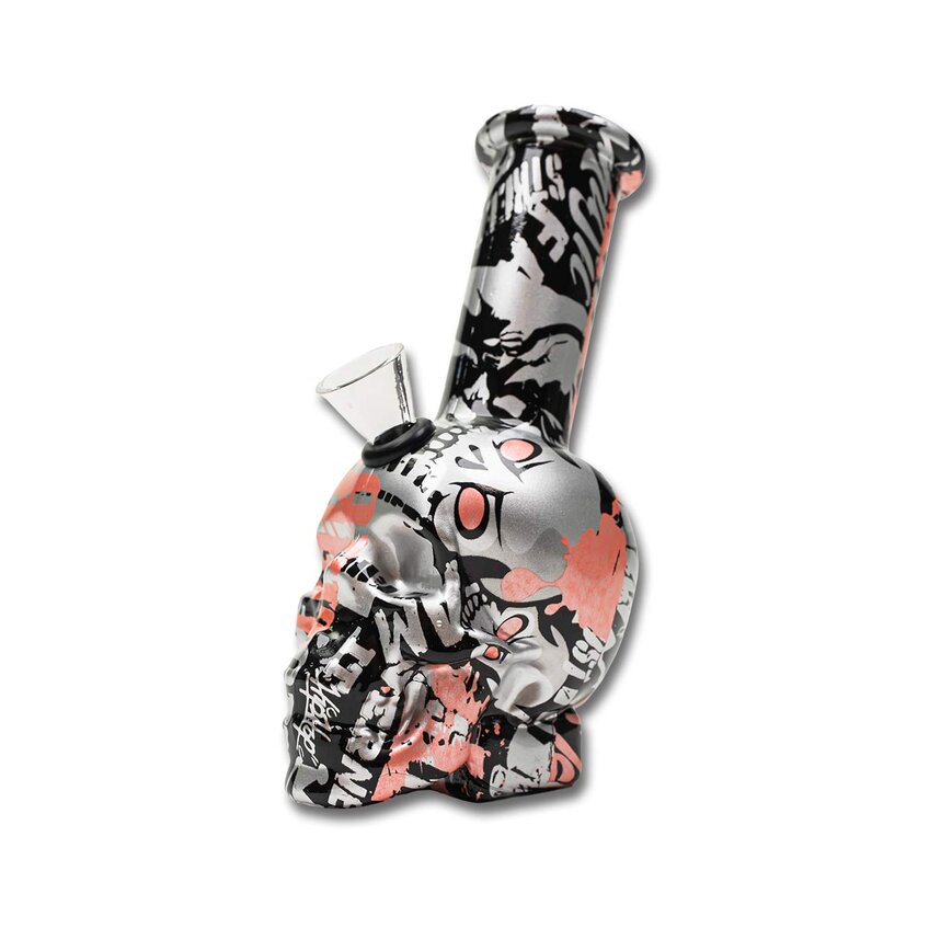 Mini Bong de Cristal SKULL #1 glow