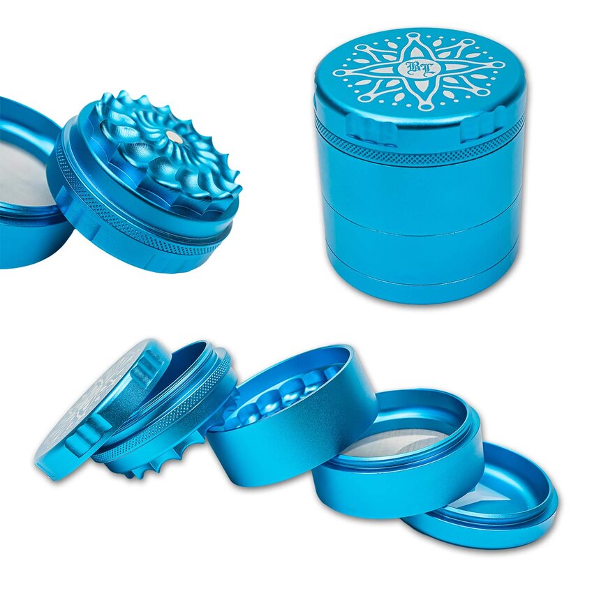Black Leaf CNC-Flower-Grinder 5 5pza azul