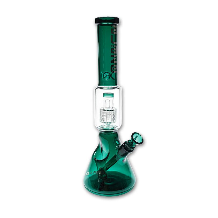 Blaze Glass BLAZE Ice Bong Ice vs. Fire Drum Perco sea green