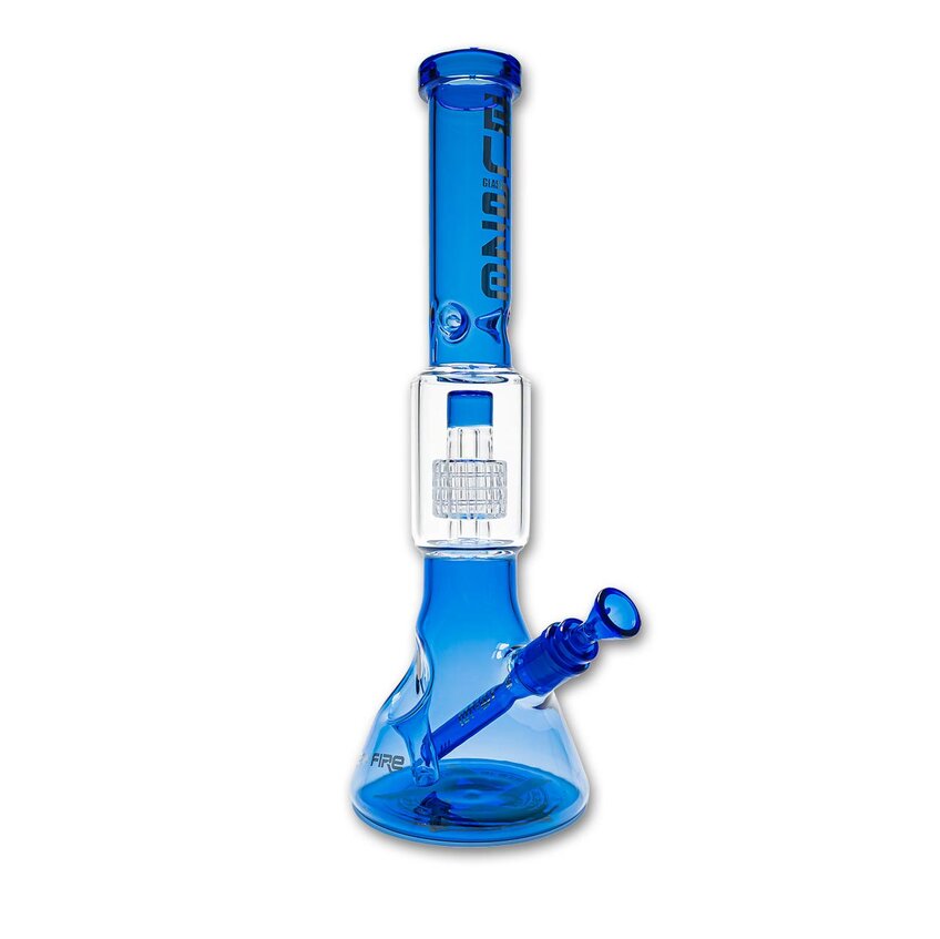 Blaze Glass BLAZE Ice Bong Ice vs. Fire Drum Perco blue