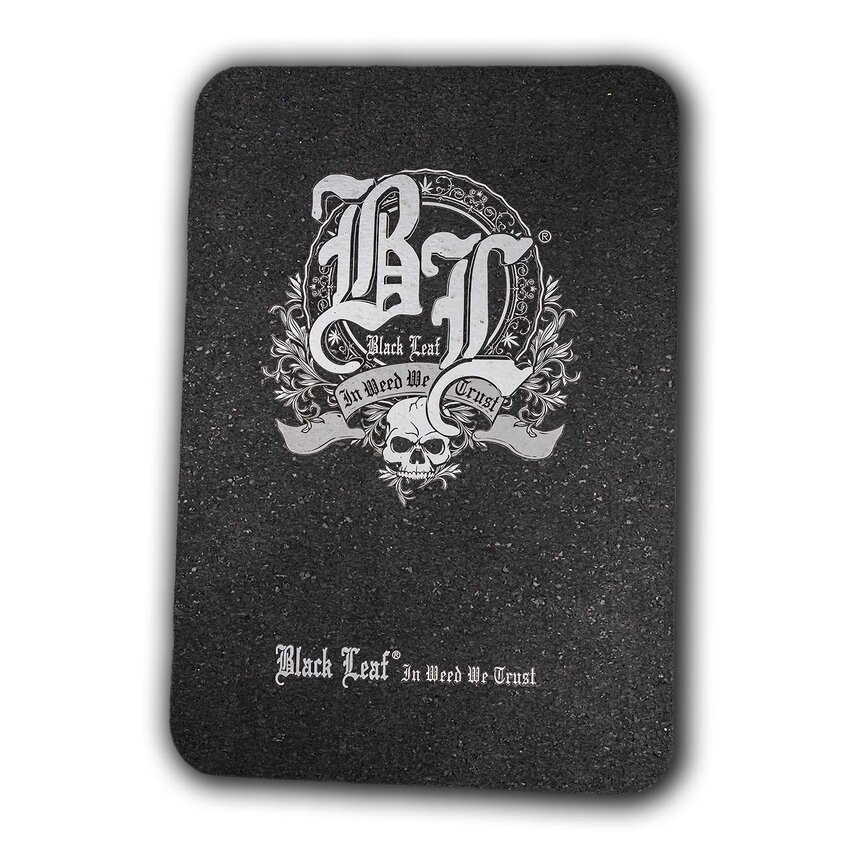 Black Leaf Dab Mat IN WEED WE TRUST